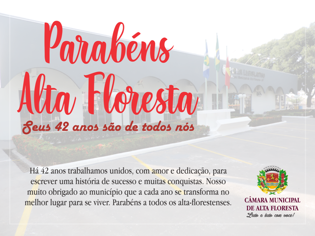 Alta Floresta 42 anos