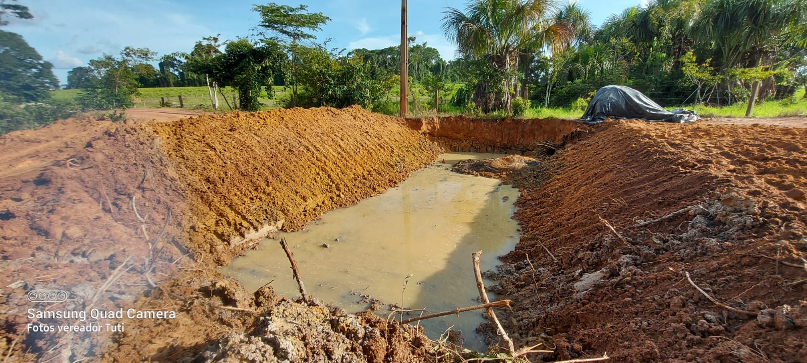 Atendendo reivindicação do presidente Tuti, Prefeitura de Alta Floresta constrói três bueiros na 5ª Norte