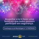 Câmara realiza campanha de conscientização sobre a proibição do uso de fogos de estampidos ruidoso em festas e eventos