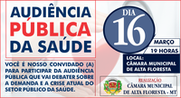 Convite para Audiência Pública da Saúde