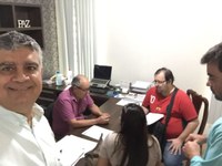 Dr. Charles se reúne com o Secretário de Saúde, Diretor de Finanças e secretária do Consórcio Intermunicipal de Saúde