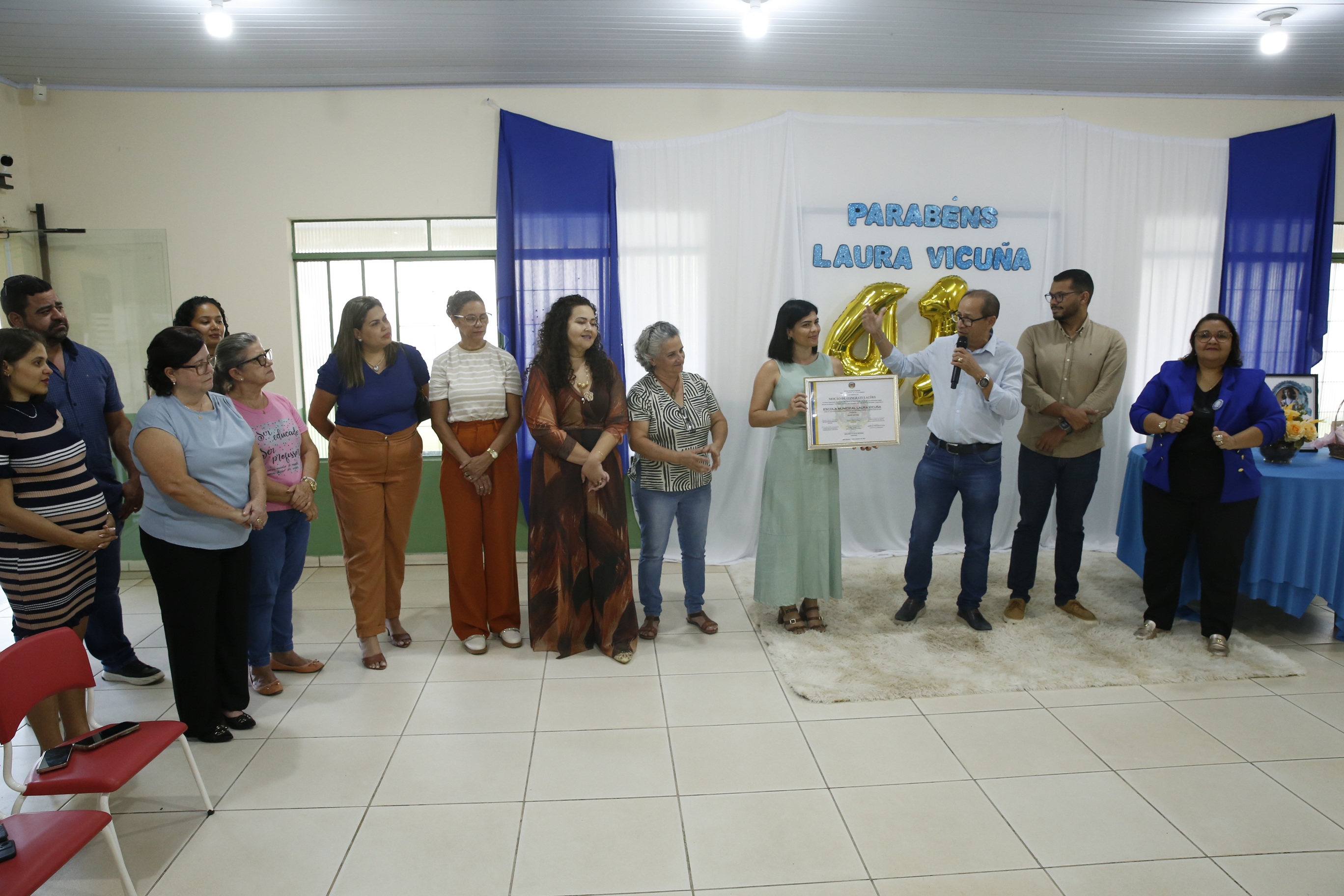 Escola Municipal Laura Vicuña é homenageada pela Câmara Municipal de Alta Floresta pelos 41 anos de história