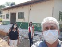 Ilmarli, Leonice e Naldo fiscalizam obra de reforma e ampliação do posto de saúde da Comunidade Ouro Verde