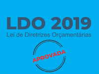 Lei de Diretrizes Orçamentária para 2019 é aprovada pela Câmara de Vereadores