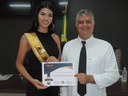 Miss Mato Grosso recebe Moção de Congratulações da Câmara Municipal