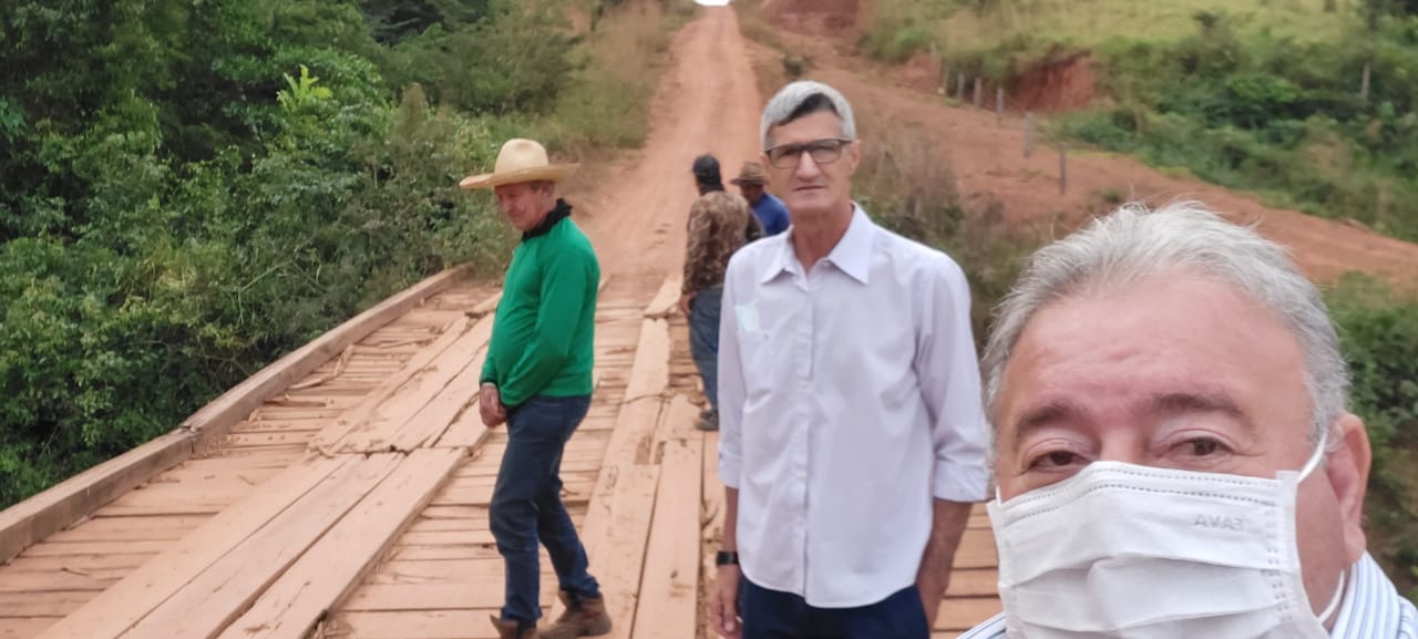 Ponte de madeira na Comunidade Água Limpa será recuperada, confirma vereador Tuti