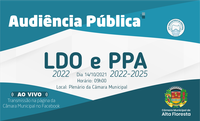 PPA e LDO serão debatidos em audiência pública nesta quinta-feira em Alta Floresta