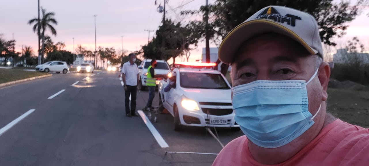 Presidente da Câmara e Prefeito de Alta Floresta acompanham revitalização da sinalização de trânsito