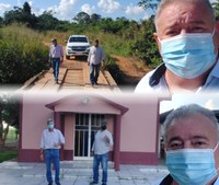 Presidente da Câmara, Prefeito e Secretário de Infraestrutura vistoriam pontes em três comunidades rurais