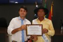 Presidente Emerson Machado homenageia Mister Terceira Idade com Moção de Congratulações