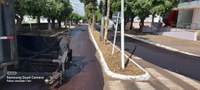 Presidente Tuti acompanha a aplicação do microrrevestimento no centro da cidade