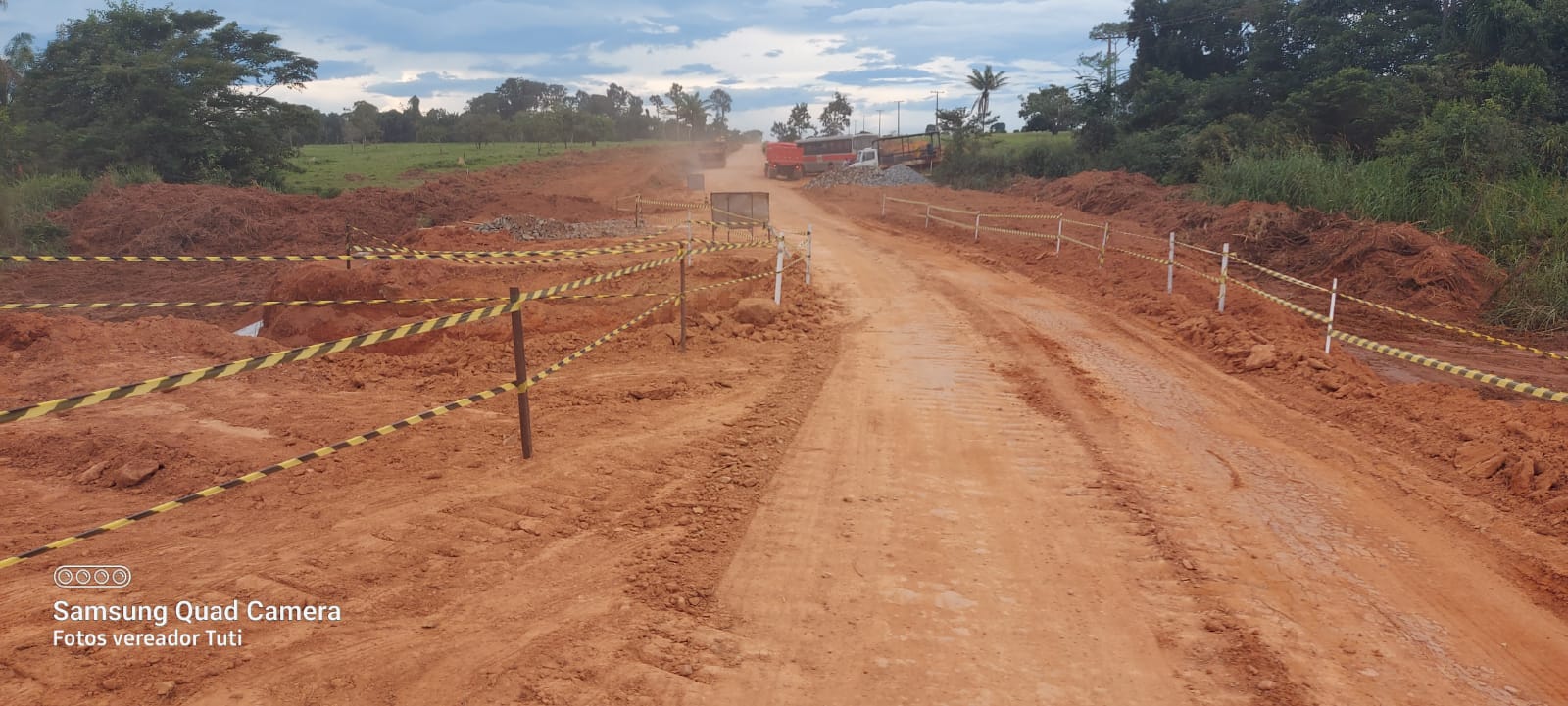 Tuti acompanha início das obras de pavimentação da MT-325