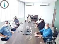 Tuti e Menin participam de reunião sobre a construção do novo fórum