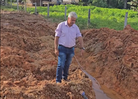Vereador Naldo da Pista enaltece conclusão de obra de saneamento realizada pela Prefeitura de Alta Floresta na Pista do Cabeça