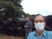 Vereador Pitoco parabeniza prefeitura de Alta Floresta pela aquisição de tubos corrugados para construção de bueiros