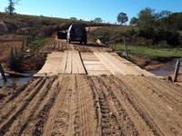 Vereador Tuti acompanha recuperação de estradas e pontes