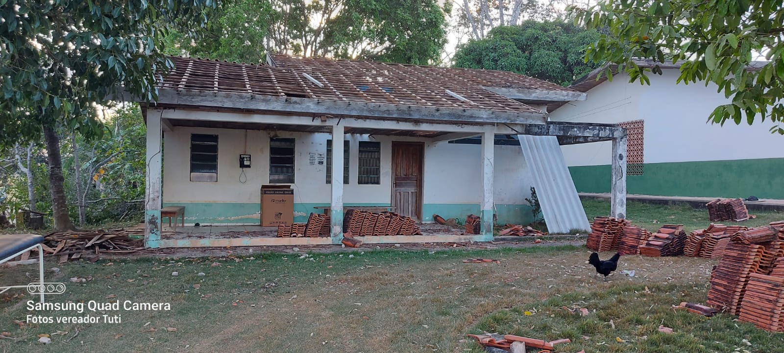 Vereador Tuti acompanha reforma do Posto de Saúde do Ramal do Mogno