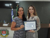 Vereadora Cida Sicuto homenageia juíza Cristiane com Moção de Congratulações