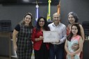 Vereadora Ilmarli homenageia professor Delmonte Roboredo com Moção de Congratulações
