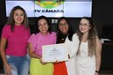 Vereadora Ilmarli homenageia publicitária Jackeline Sales Fontes com Moção de Congratulações