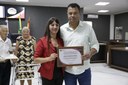 Vereadora Leonice Klaus dos Santos homenageia empresário Jailson Pereira com Moção de Congratulações