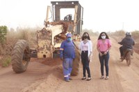 Vereadoras Ilmarli e Leonice acompanham recuperação da MT 325