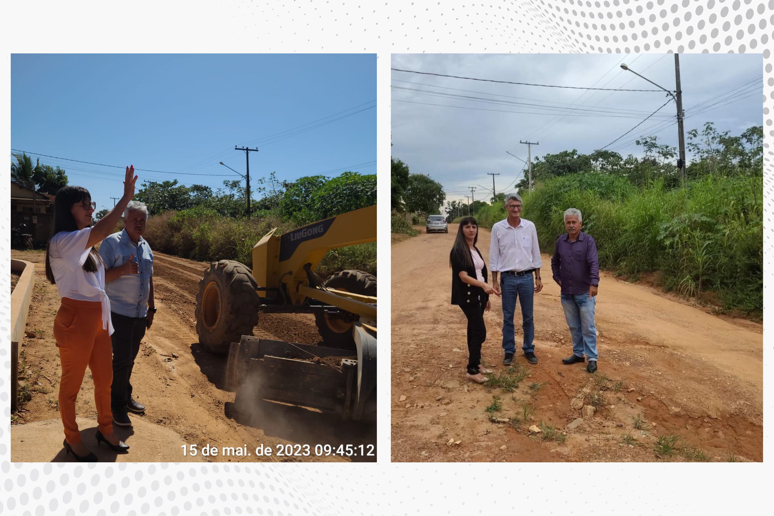 Vereadores Leonice Klaus e Naldo da Pista destacam recuperação da Estrada São João