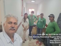 Vereadores Naldo e Leonice acompanham início das obras de adequação do PAM para instalação do aparelho de Raio X