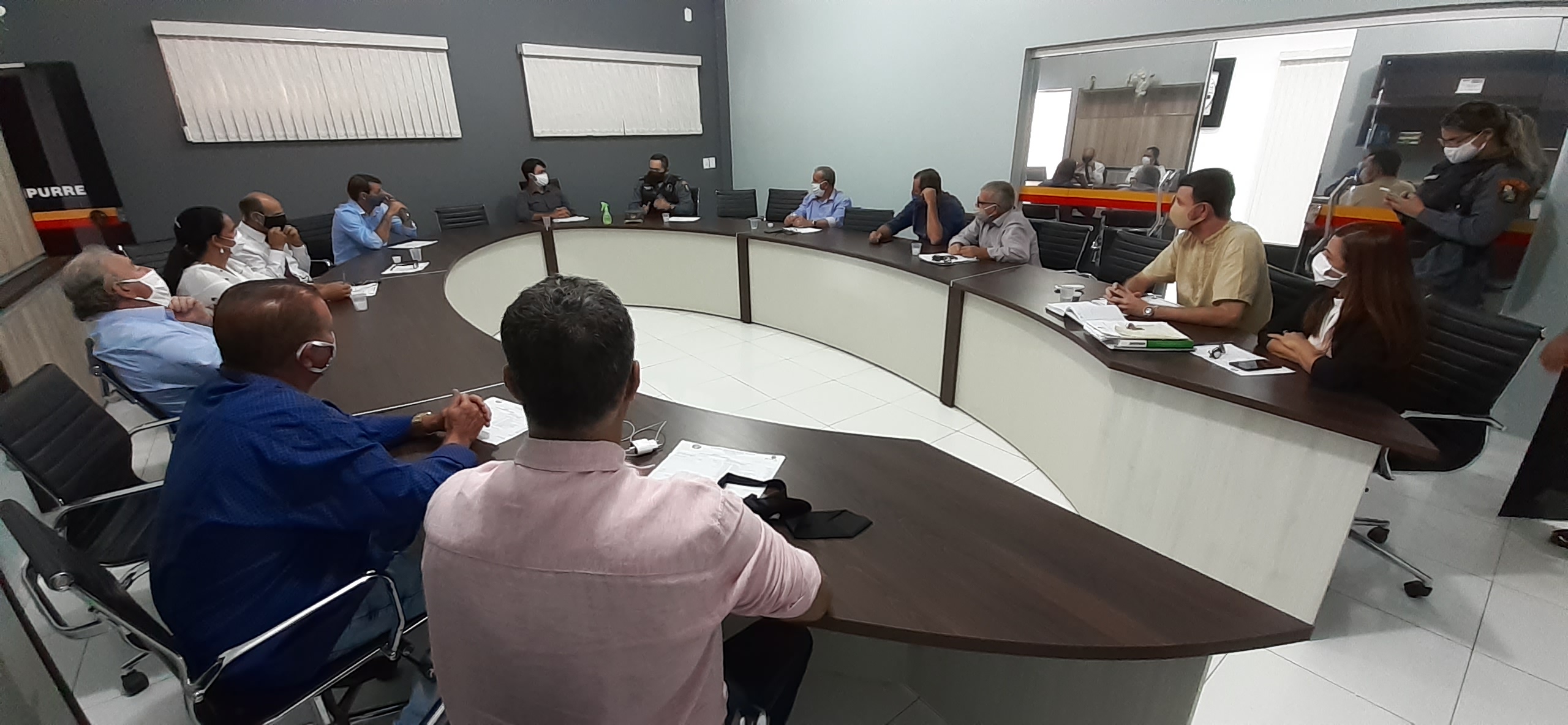 Vereadores se reúnem com o Comandante do 9º Comando Regional