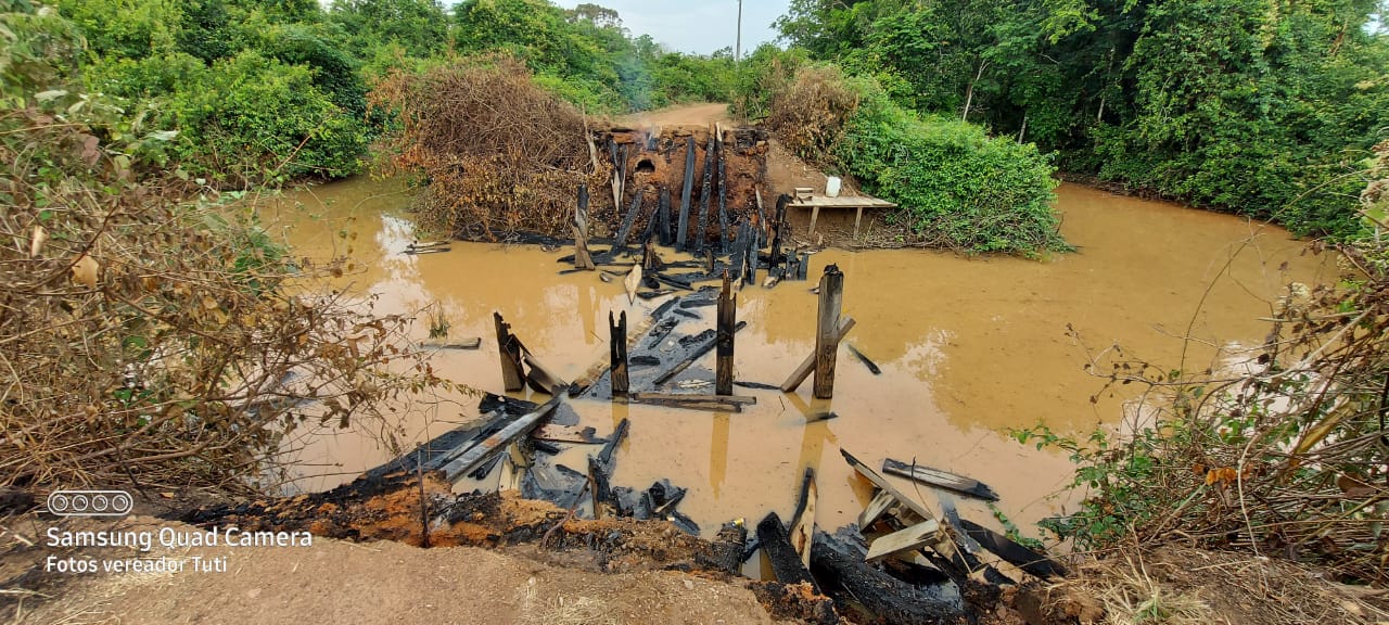 Vereadores Tuti, Ailton e Naldo cobram recuperação de pontes na Vicinal Terceira Sul