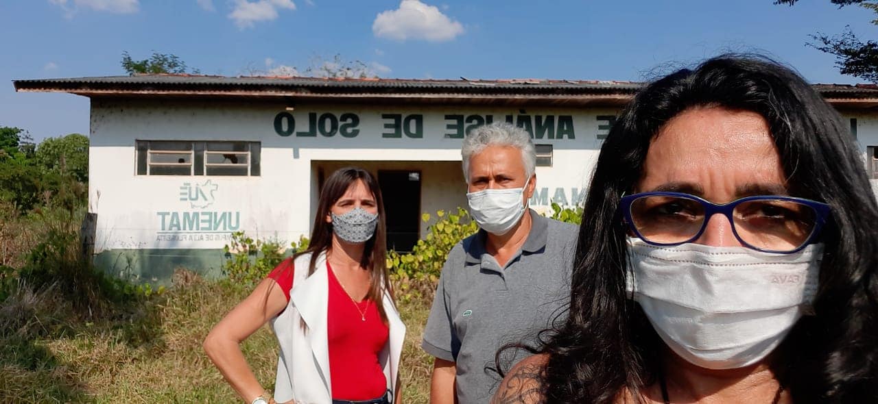 Vereadores visitam a estrutura desativada da antiga Escola Rural Produtiva de Alta Floresta
