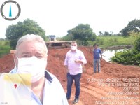 Vereadores vistoriam recuperação de ponte no Ramal do Mogno